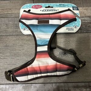 MuttNation Painted Desert Multicolor Striped Dog Harness NWT